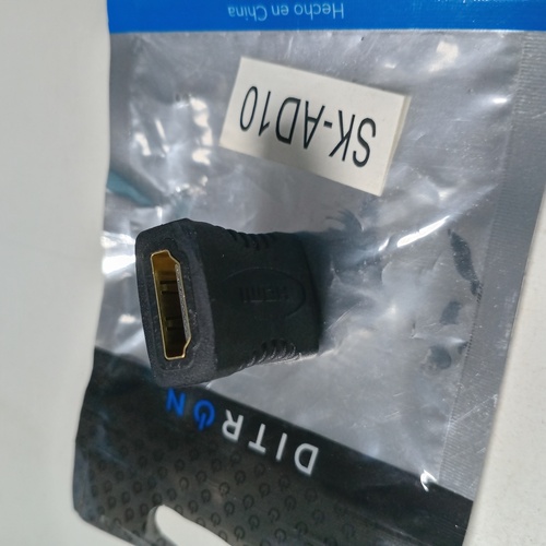 Adaptador HDMI Hembra a HDMI Macho (extensor)