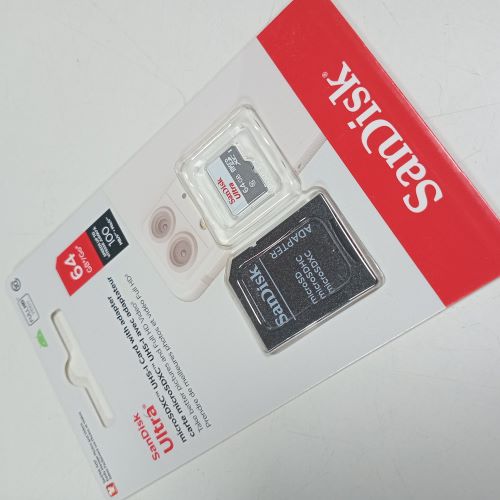 Tarjeta de memoria SanDisk Ultra con adaptador SD 64GB
