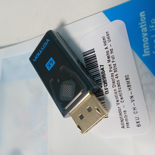 Adaptador DP Macho (Display Port) a HDMI Hembra 4k Vention (Premium)