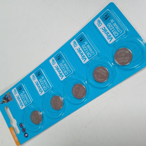 Pilas Botón CR1220 Vinnic de Litio 3V